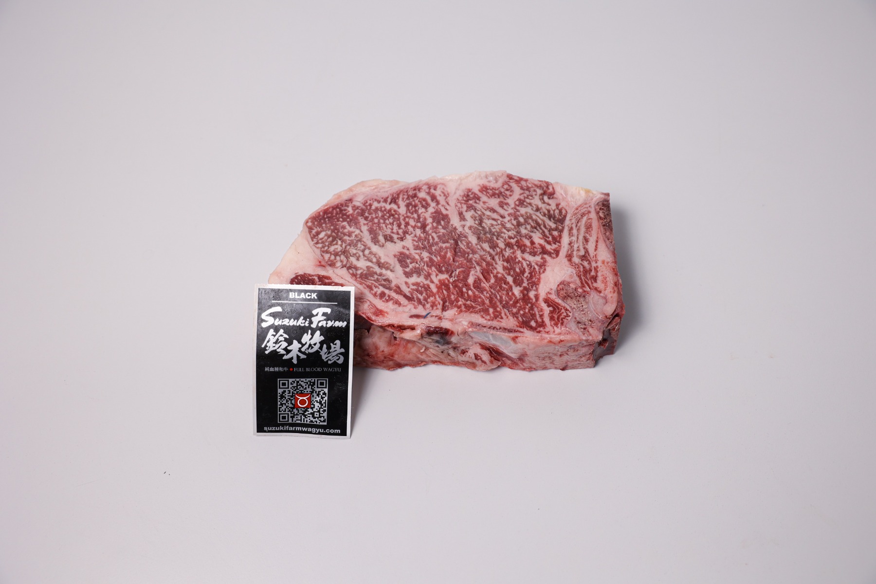 Suzuki Full Blood Wagyu Bone In Striploin MBS9+ 400g 