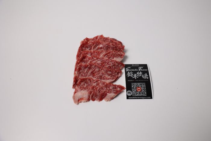 Suzuki Full Blood Wagyu Inside Skirt Yakiniku Slice MBS9+ 200g